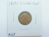 1913S LINCOLN CENT VG