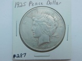 1925 PEACE DOLLAR VF