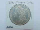 1884O MORGAN DOLLAR (POLISHED) AU
