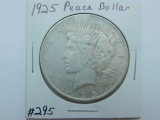 1925 PEACE DOLLAR XF