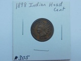 1898 INDIAN HEAD CENT AU+