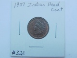 1907 INDIAN HEAD CENT BU