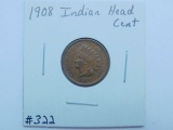 1908 INDIAN HEAD CENT UNC