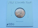1961 LINCOLN CENT BU RED