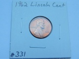 1962 LINCOLN CENT BU RED