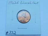 1962D LINCOLN CENT BU RED