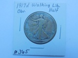 1917D OBV. WALKING LIBERTY HALF F