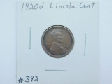 1920D LINCOLN CENT XF