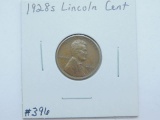 1928S LINCOLN CENT XF