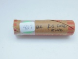 ROLL OF 1982 LARGE DATE ZINC LINCOLN CENTS BU-RED