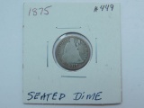 1875 SEATED DIME G