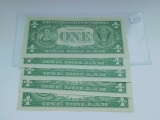 5-1957 $1. SILVER CERTIFICATES CU