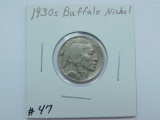 1930S BUFFALO NICKEL XF