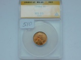 1948D LINCOLN CENT ANACS MS65 RED