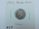 1902S BARBER DIME (A BETTER DATE) VF
