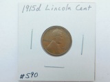 1915D LINCOLN CENT F