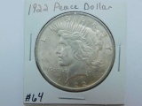 1922 PEACE DOLLAR UNC