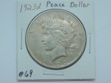 1923D PEACE DOLLAR VF