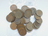 50 MIXED DATE INDIAN HEAD CENTS