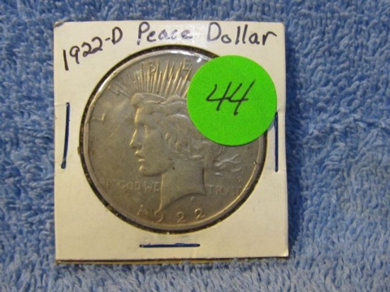 1922D PEACE DOLLAR VF