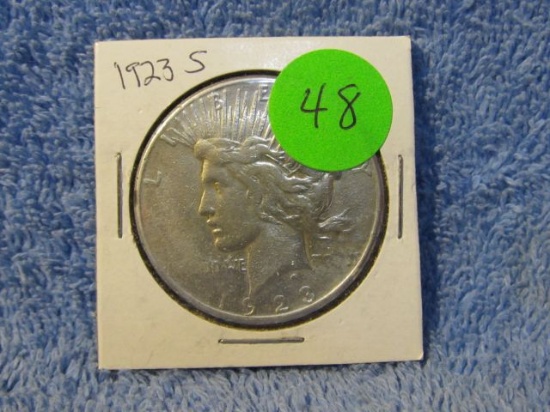 1923S PEACE DOLLAR VF