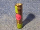 ROLL OF 1958 LINCOLN CENTS BU RED