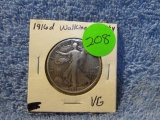 1916D WALKING LIBERTY HALF F