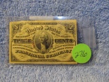 1863 3-CENT FRACTIONAL NOTE XF