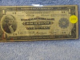 1918 $1. NATIONAL BANK NOTE RICHMOND, VA. F