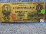 1862 $1. U.S. $1. NOTE (SCARCE) VF