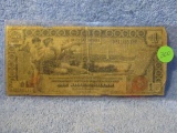 1896 $1. SILVER CERTIFICATE TILLMAN/MORGAN G