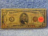 1934A $5. HAWAII OVERPRINT NOTE G