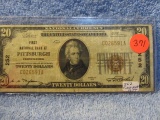 1929 $20. NATIONAL CURRENCY NOTE PITTSBURGH, PA. CHARTER# 252 XF