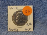 1963D FRANKLIN HALF UNC