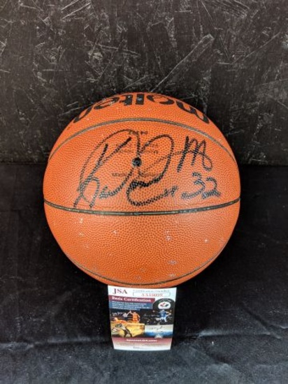 Karl Malone full-size basketball. JSA