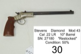 Stevens    Diamond    Mod 43    Cal .22 LR    10