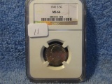 1941S JEFFERSON NICKEL NGC MS66