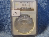 2006 SILVER EAGLE NGC MS69