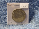 1829 BUST HALF AU-LUSTER