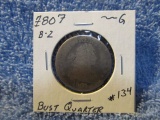 1807 BUST QUARTER G