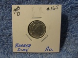 1903O BARBER DIME AU