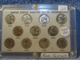 WAR NICKEL SET IN HOLDER (NICE) BU