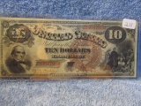 1880 $10. U.S. LEGAL TENDER NOTE (LARGE SEAL-RED SERIAL #) XF