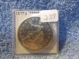 1877S TRADE DOLLAR VF+