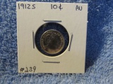 1912S BARBER DIME AU