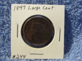 1847 LARGE CENT VG