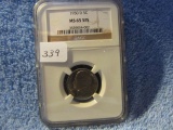 1950D JEFFERSON NICKEL NGC MS65 5FS