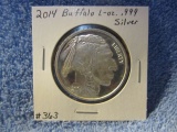 2014 BUFFALO 1-OZ. .999 SILVER ROUND PF