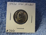 1943D JEFFERSON WAR NICKEL BU