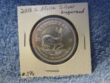 2018 SOUTH AFRICA SILVER KRUGERRAND BU